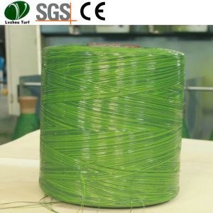 Waterproof Artificial Grass Yarn / Always Green Synthetic Turf Customized