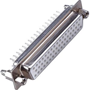 WCON D Sub Connector Female 180° DIP Type 44P Three Row Brass Sample Free