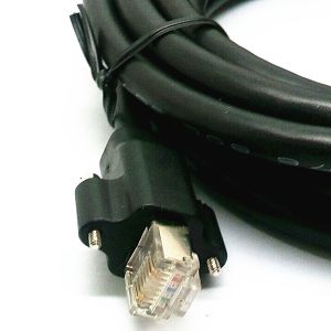 RJ45 male to male cable with mount pannel screw