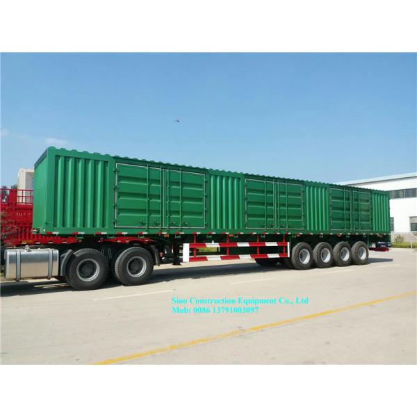 Heavy Duty Van Type Cargo Semi Trailers Sinotruk 3 4 Axles 80t Durable