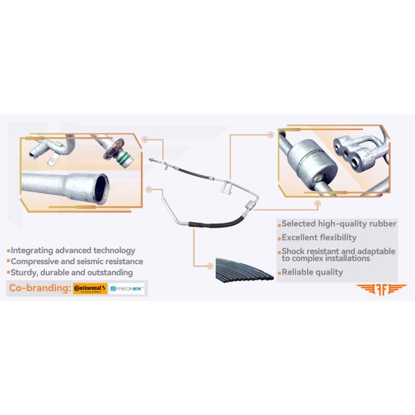 7M1820741BK Car Volkswagen Sharan Seat AC Discharge Pipe For 96-00 Alhambra 1.9T