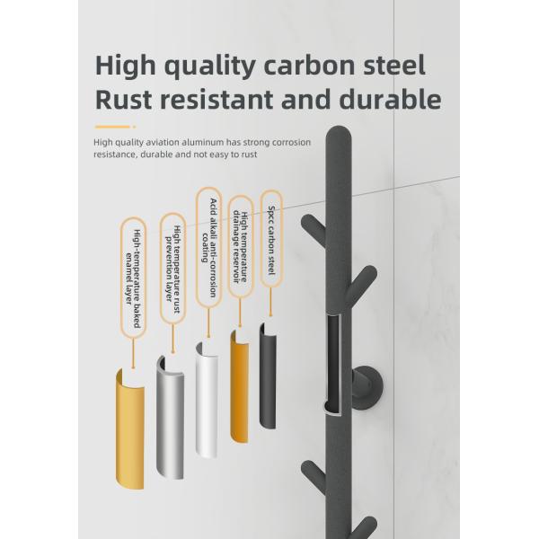 Electric Bathroom Towel Warmer Rack Fashionable Style for Wall Mounting