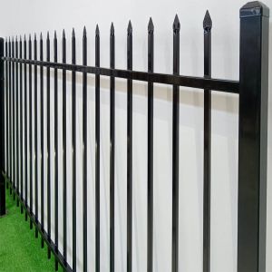 Anti Rust Backyard Tubular Metal Fence Customization