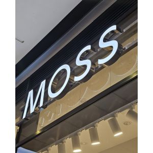 Custom 3d Stainless Steel Interior Wall Letter Logo Sign with Luminous Effect