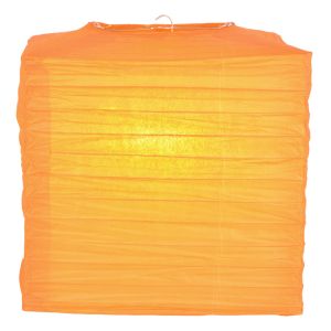 Quality 10&quot; Orange Square Shaped Paper Lantern for sale