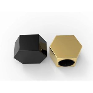Hexagonal Zinc Alloy Perfume Bottle Cap High Aesthetics Eco Friendly