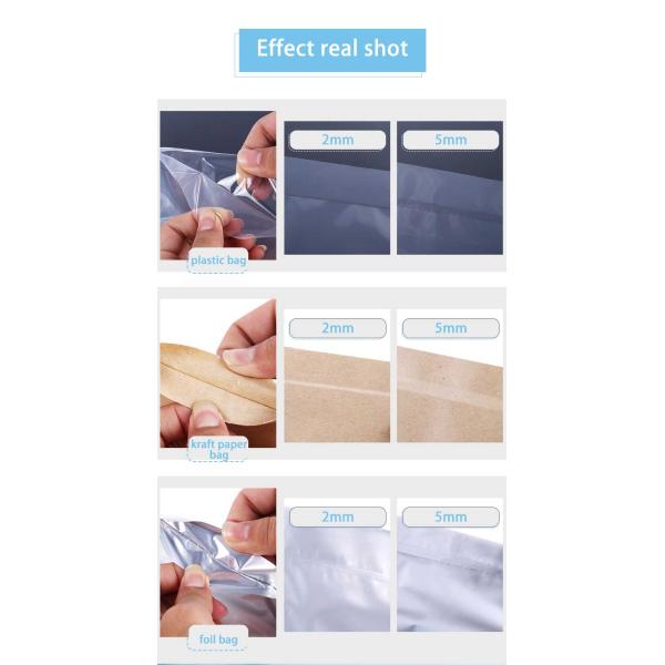 ZEQUAN Food Mini Impulse Heat Sealer for Manual Plastic Bag Sealing and Preservation