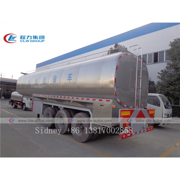 Buy 5mm 6mm Stainless Steel Tanker Semi Trailer For Milk Transport at wholesale prices