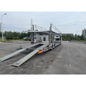 Quality Anton Car Transport Semi Trailer For 6-8 Cars Adjustable Dual Layer Design for sale