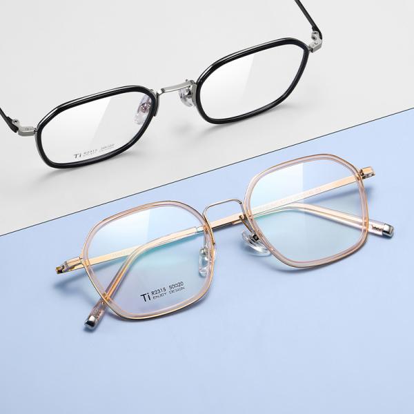 Super Elastic Acetate Titanium Glasses , For Ultra Light Glasses Adults