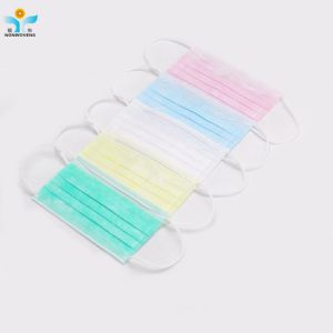 Quality Colorful 3 Ply Medical Face Mask Used In Hospital With Earloop 17.5*9cm for sale