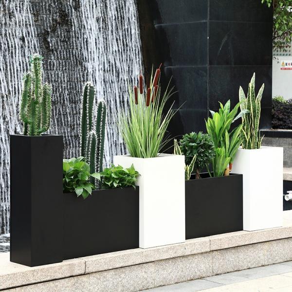 Buy Stainless Steel Flowerpot with Easy Maintenance and Smooth Surface at wholesale prices
