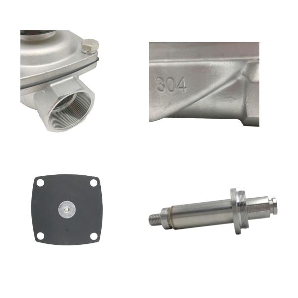 2/2 Way NC Direct Acting 2S500-50 2" 304 Oil Water Pneumatic Original Stainless Steel Electromagnetic Valve