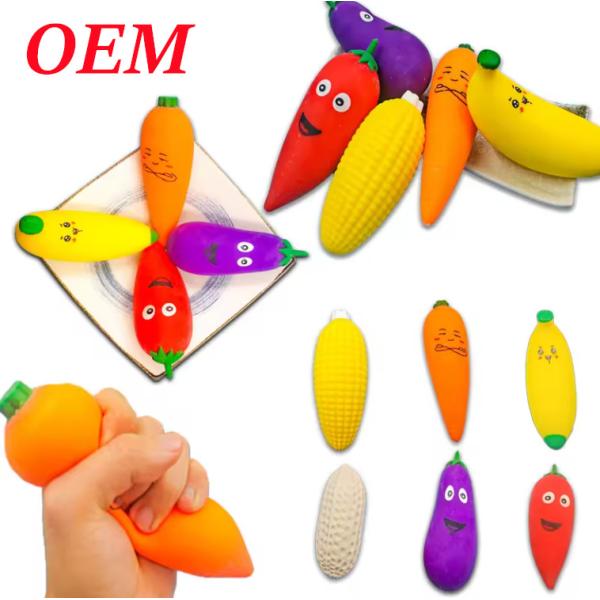 Buy Plastic Fruit & Vegetable Press Toys Release Stress Relax Toy at wholesale prices