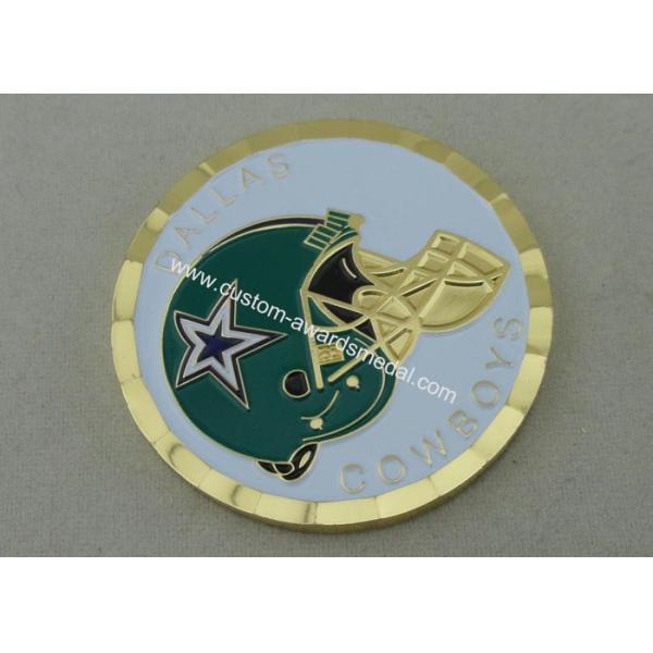 Personalized Coins Brass Die Stamped With Gold Plating For Military