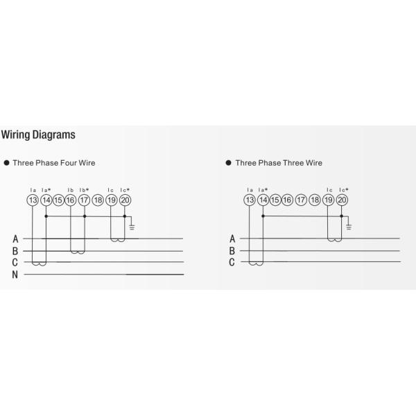 2022 hot sale 3 phase digital ammeter current kwh with RS485