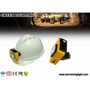 Compact 170g Yellow Coal Mining Lights / Lightweight Electric Miners Lamp