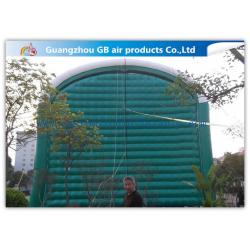 China 0.9mm Pvc Tarpaulin Green Inflatable Air Tent For Family Outdoor Events for sale