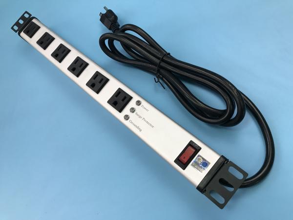 Buy 6 Outlet Surge Protector Power Strip Mountable Multiple Plug Socket 60Hz at wholesale prices