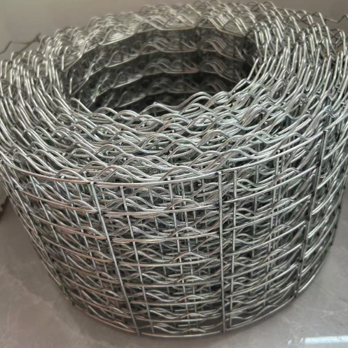 Galvanized Wire Reinforced Pipeline Coating Mesh RE-L 8 Lines 1.66mm-2.85mm Wire