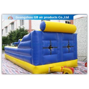 Exciting Child Bungee Run Inflatable Sports Games With Basketball Hoop