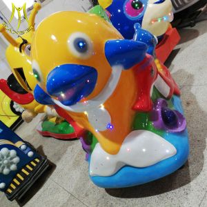 Hansel children coin operated electric kiddie ride on dolphin for sales