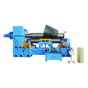 Three Roll Hydraulic Plate Rolling Machine With Main Drive Motor Power 15kw