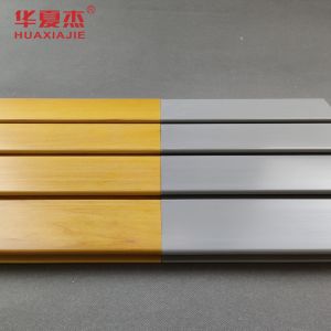 300mm X 17mm PVC Slatwall Panels With Customized Length And Excellent Impact