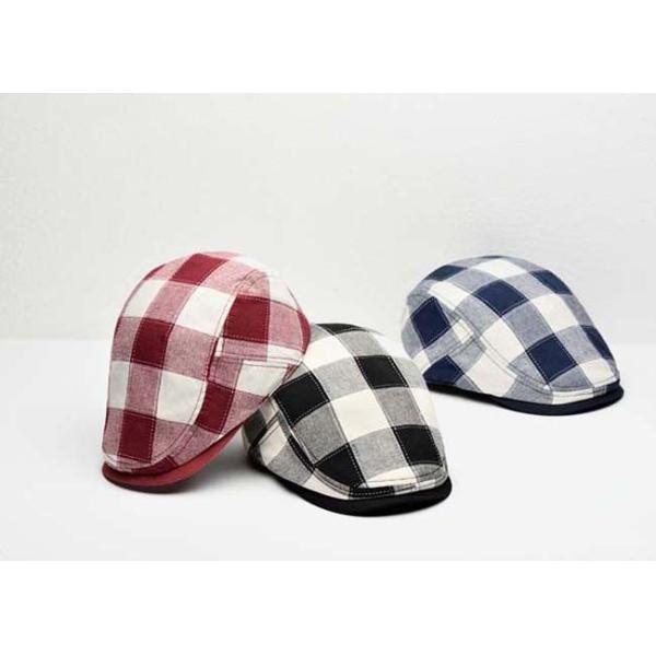 Cotton Fabric Custom Personalized Hats Fashion Lattice Appearance With Curved