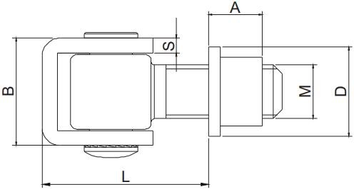 Swing Gate Adjustable Welding Hinge With Thread Bolt And Round Part