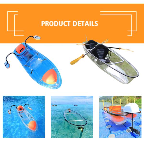 Fishing Kayak Pedal Canoe Transparent Sea Clear 2 Person Seaflo Drop Stitch Accessory Tandem Jet 3 Ocean Rowing Boat