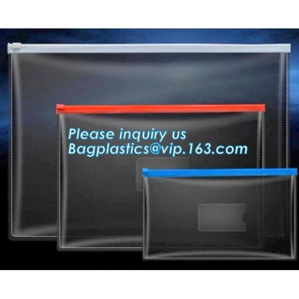 Buy Reclosable PE PVC plastic slider zipper storage bags, multi color plastic slider zipper clear pvc pencil bag, pvc zipper at wholesale prices