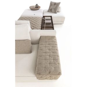 Practical Sectional Double-Sided Fabric Sofa For Multipurpose Large Space