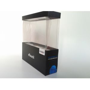 Customized Clear Plastic Packaging Boxes, Varnishing / Uv Coating Plastic