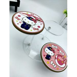 Heatproof Soft PVC Coaster No Spill Thermal Insulation Small Cute