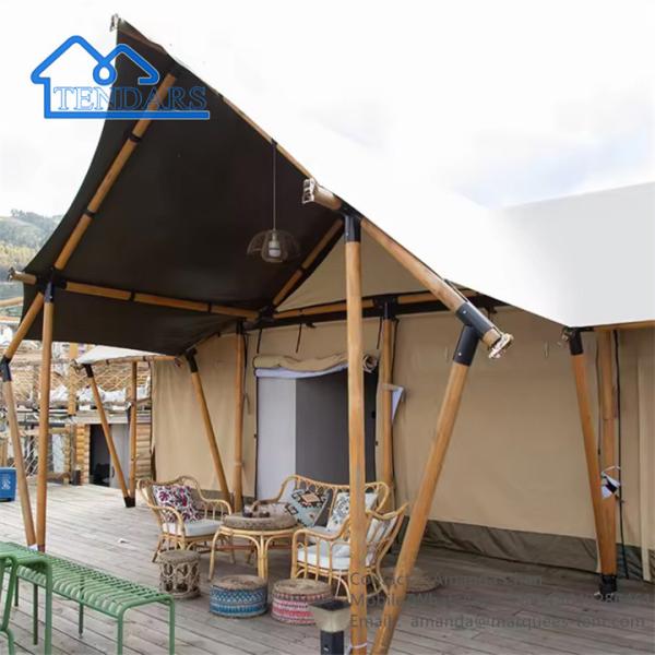 Resort Beach Camping Accommodation Safari Tent House For Weekend Getaway