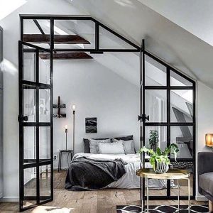 6 - 12mm Thick Customizable Tempered Glass Partition Walls With Door Easy To