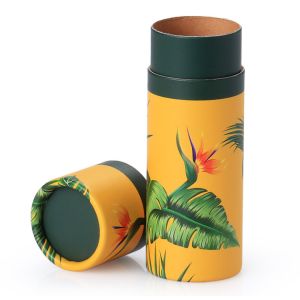 Custom Height 120mm Kraft Paper Push Up Tube Packaging