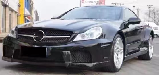 For Mercedes SL R230 Widebody Kit SL R230 Upgraded Misha Style Front and Rear Bumper Spoiler Widebody Kit