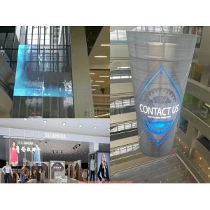 Indoor & Outdoor Flexible Transparent LED Display Curved LED Curtain Screen