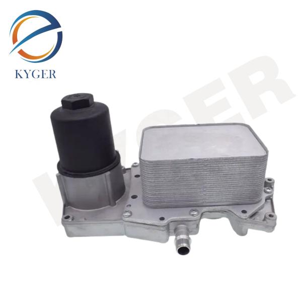 Buy KYGER High Quality Engine Oil Cooler Aluminum Radiator AL3Q6B624-DB For Land Rover Range Rover 448DT 2013- LR022895 at wholesale prices