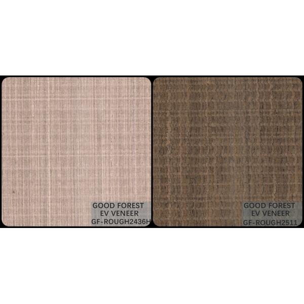 Engineered Wood Veneer Rough Grain Wood Veneer Top A / B Grade