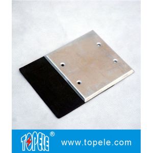 Flat One Gang Aluminum Stamped Cover , Weatherproof Electrical Outlet Boxes