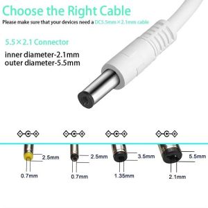 USB A Male to 2.1x5.5mm DC Barrel Jack Connector Power Charging Cable for Router