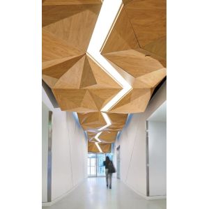 Office Metal Aluminium Suspended Ceiling Panels Hygienic 3d Droptiles