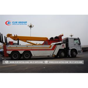 SINOTRUK HOWO 8X4 360 Degree Rotation Heavy Duty Tow Truck