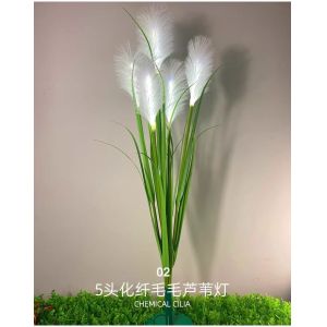 Solar Powered LED Fiber Optic Lamp IP54 Reeds Outdoor LED Floor Lamp