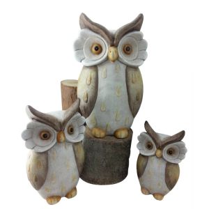 Lovely Hand Cast Clay Garden Animal Statues For Home Decoration