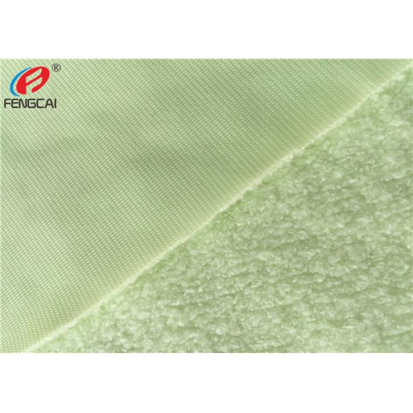 Super Soft Curly Terry Brushed Toy Fabric , Poly Tricot Material For Pillow