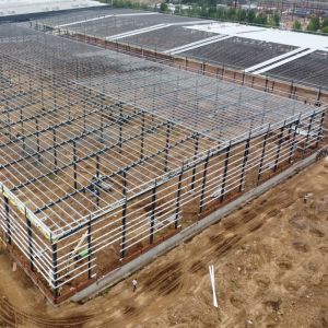 Prefab Steel Structure Warehouse with H Beams and C/Z Purlins